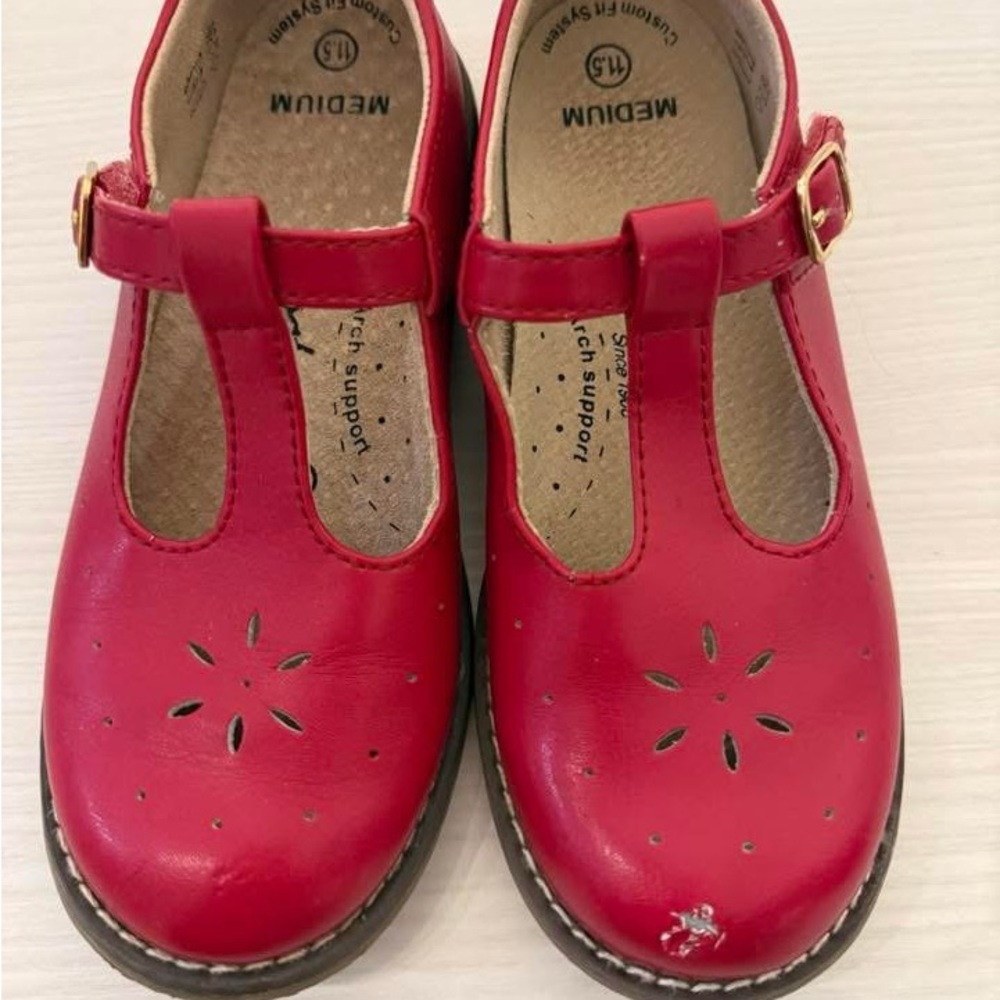 Footmates Sherry Red Kids Girls Dress Christmas Shoes 11.5